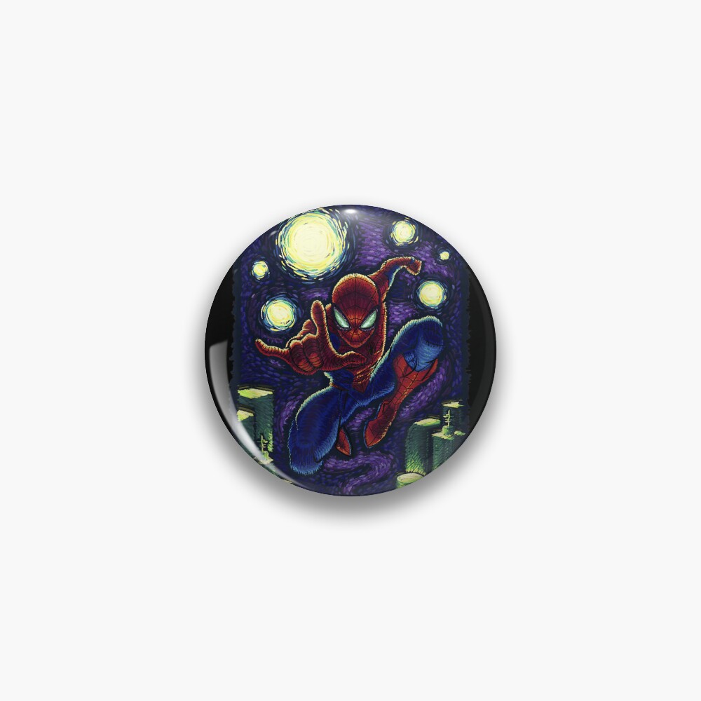Discover Starry Night Web Slinger Pin