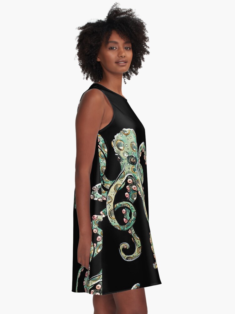 Alternate view of Octopus A-Line Dress