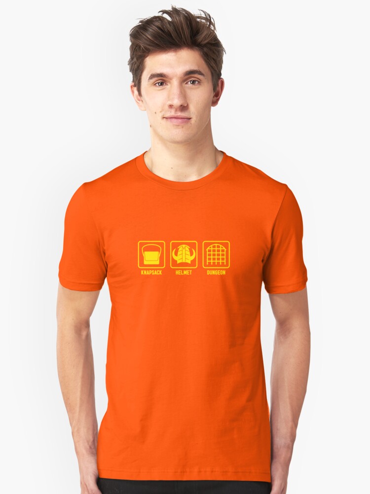 Alternate view of Knapsack, Helmet, Dungeon Slim Fit T-Shirt
