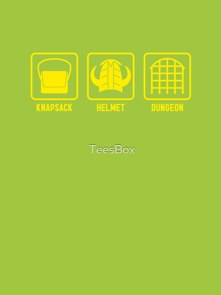 Knapsack, Helmet, Dungeon by TeesBox