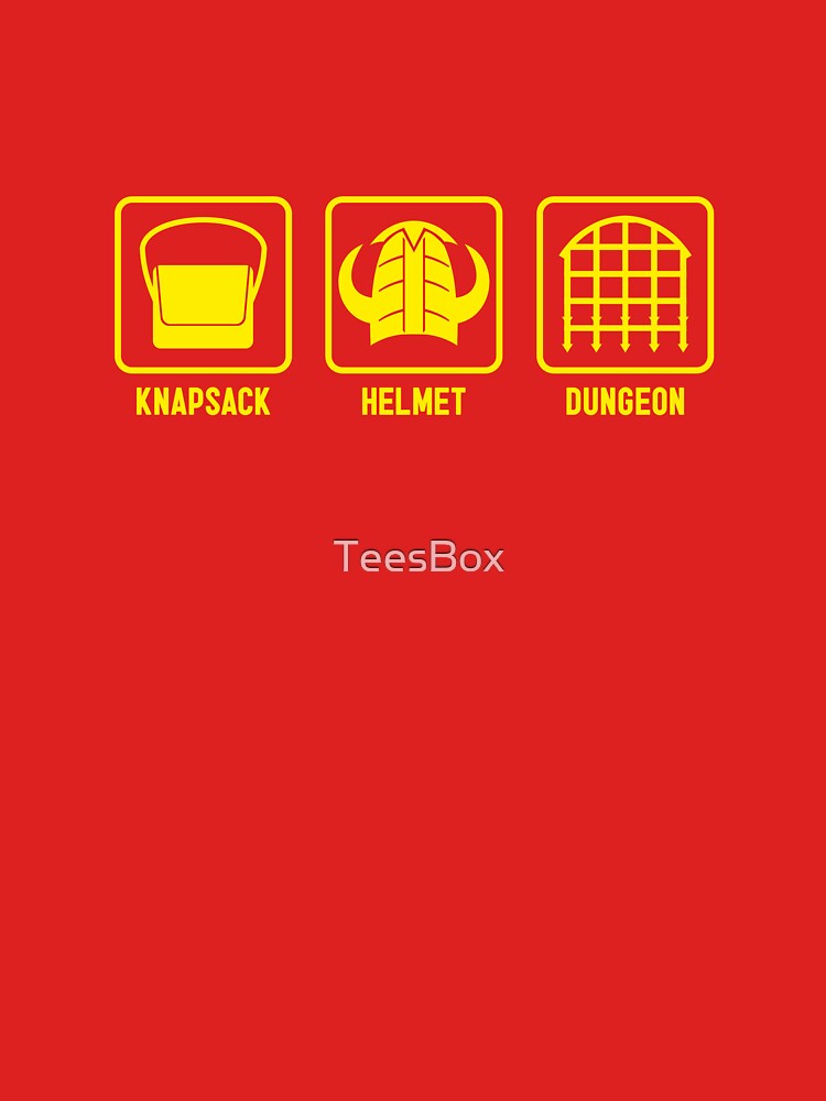 Knapsack, Helmet, Dungeon by TeesBox