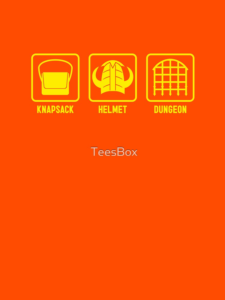 Knapsack, Helmet, Dungeon by TeesBox