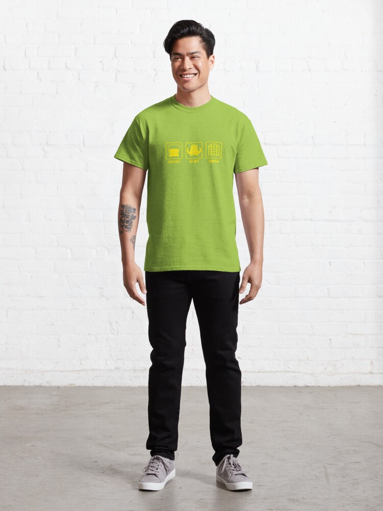 Alternate view of Knapsack, Helmet, Dungeon Classic T-Shirt