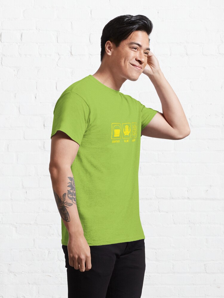 Alternate view of Knapsack, Helmet, Dungeon Classic T-Shirt