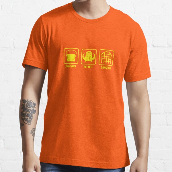 Knapsack, Helmet, Dungeon Essential T-Shirt