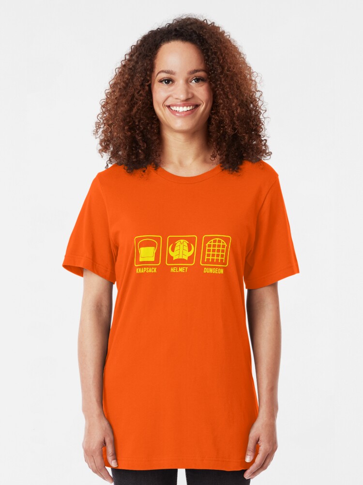 Alternate view of Knapsack, Helmet, Dungeon Slim Fit T-Shirt