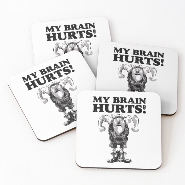 Item preview, My Brain Hurts! - Distressed Look designed and sold by risible.