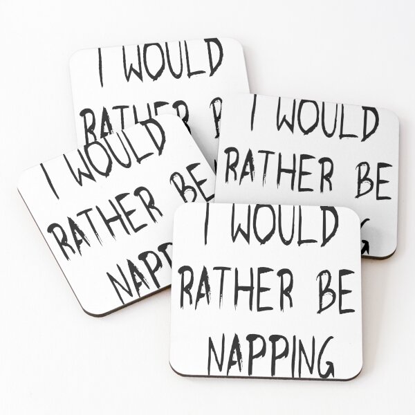 Item preview, I would rather be napping in black designed and sold by Becky Hunter.