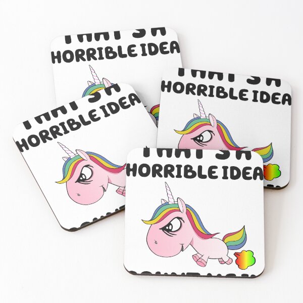 Item preview, Unicorn Shirt THAT'S A HORRIBLE IDEA COUNT ME IN designed and sold by Steve Kane.