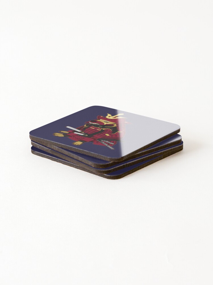 Thumbnail 4 of 5, Coasters (Set of 4), Samurai Cheems designed and sold by Rzera-.