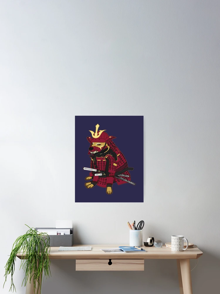 Thumbnail 2 of 3, Poster, Samurai Cheems designed and sold by Rzera-.