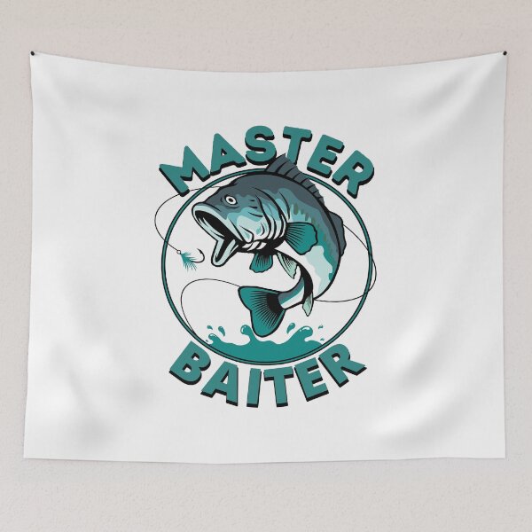 Item preview, Master Baiter Funny Sarcastic Pun Angler Fishing Lover Humor Fisherman Fathers Day  designed and sold by Bad Kitty Designz.