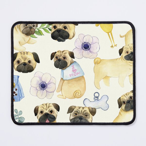 Item preview, Pug dog lover pattern designed and sold by Lolly's Lane Shoppe.