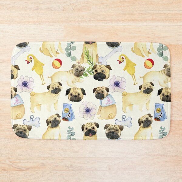 Item preview, Pug dog lover pattern designed and sold by Lolly's Lane Shoppe.