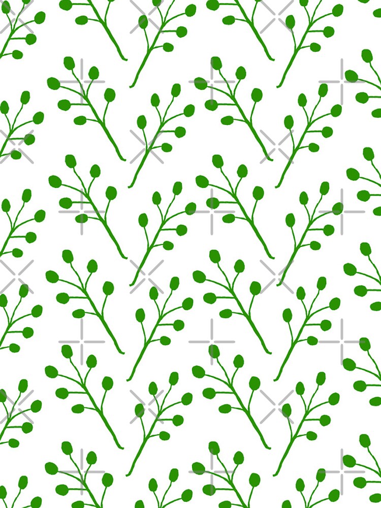 Thumbnail 4 of 4, iPhone Case, Green Botanical Pattern designed and sold by Manitarka.