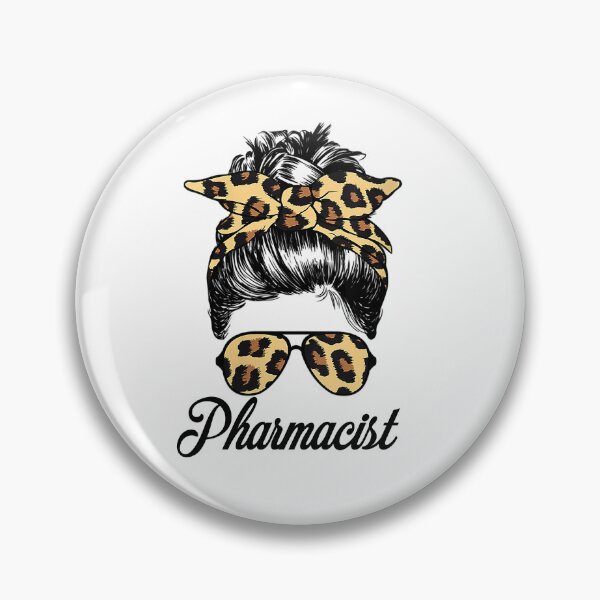 Artikelvorschau, Apotheker Messy Bun Leopard Pharmacy Tech PharmD Abschluss entworfen und verkauft von JohnTaylor2020.