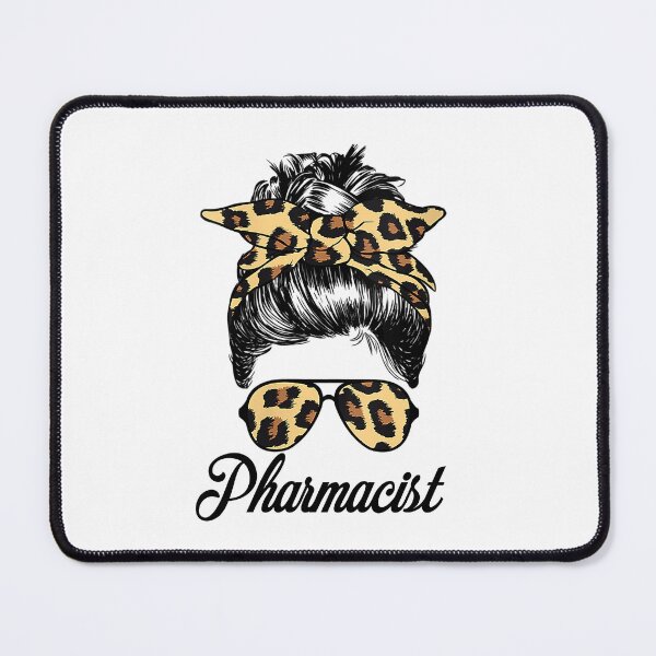 Item preview, Pharmacist Messy Bun Leopard Pharmacy Tech PharmD Graduation designed and sold by JohnTaylor2020.