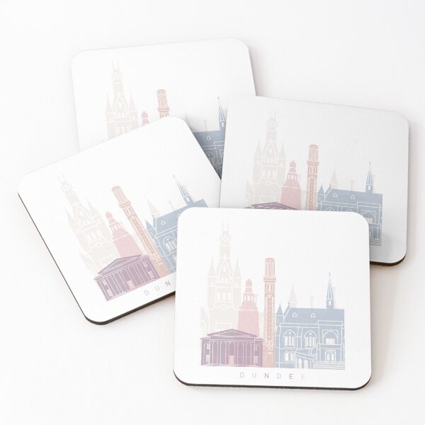 Item preview, DUNDEE SKYLINE POSTER PASTEL designed and sold by paulrommer.