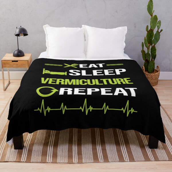 Item preview, Funny Eat Sleep Repeat Vermiculture Worm Farming Farmer Vermicompost Vermicomposting designed and sold by HappyTshirt1239.