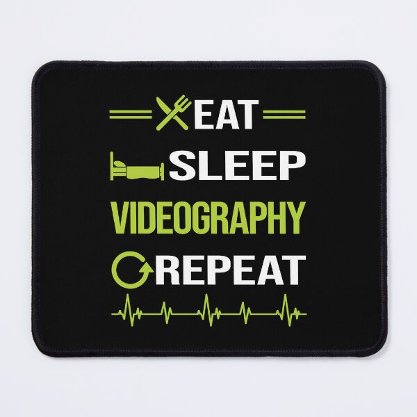 Item preview, Funny Eat Sleep Repeat Videography Videographer designed and sold by HappyTshirt1239.