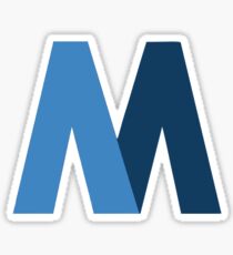 MTA Vintage "two-toned M" Logo Sticker