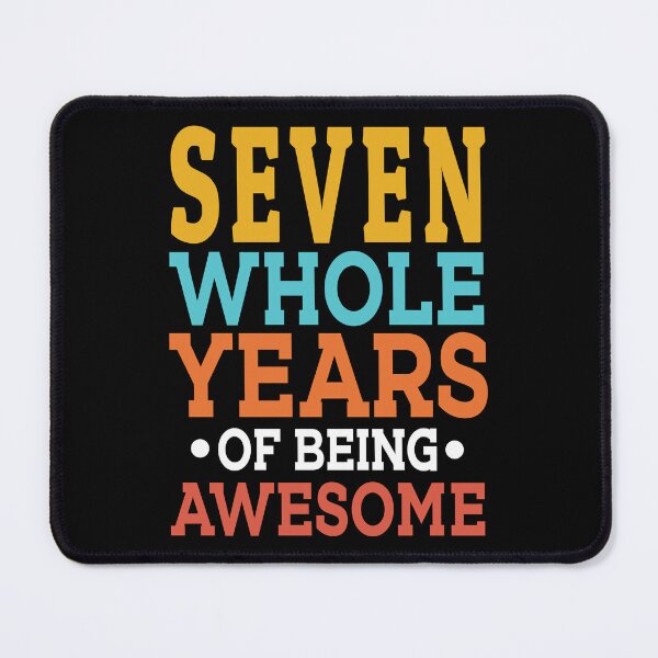 Item preview, 7th Birthday Seven Whole Years Of Awesome 7 designed and sold by haselshirt.