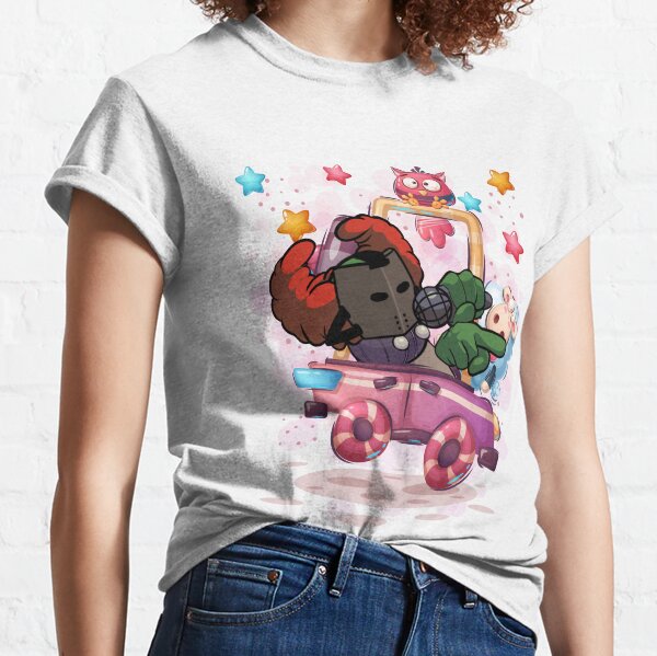 Camiseta de algodón para niños, ropa para niños, Brawl Stars/Eddie