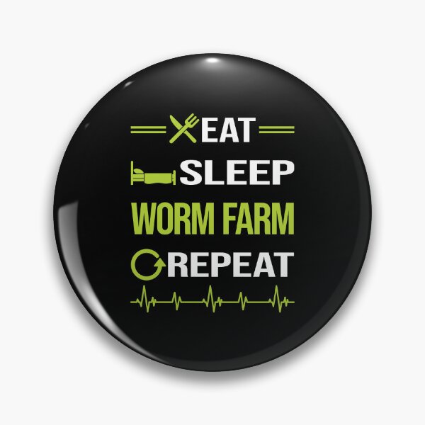Item preview, Funny Eat Sleep Repeat Worm Farming Farmer Vermiculture Vermicompost Vermicomposting designed and sold by HappyTshirt1239.