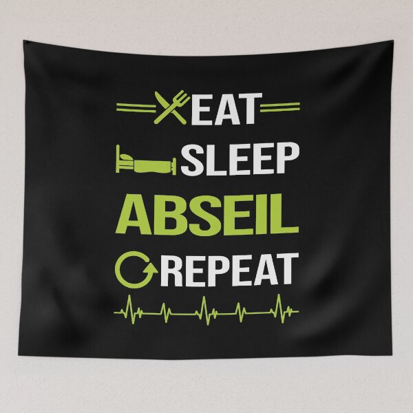 Item preview, Funny Eat Sleep Repeat Abseiling Abseil designed and sold by HappyTshirt1239.