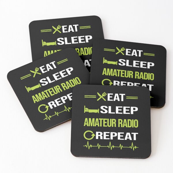 Item preview, Divertido comer dormir repetir radioaficionado radioaficionado designed and sold by HappyTshirt1239.
