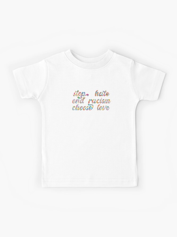 Stop hate end racism choose love Buffalo Bills logo T-shirt