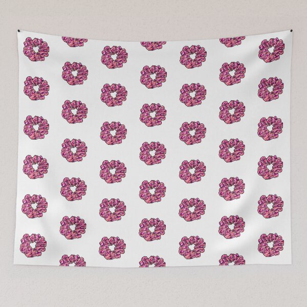 Item preview, VSCO Girl Preppy Pink Cotton Candy Leopard texture Hair Scrunchie  designed and sold by EpicCreation.