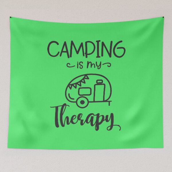 Item preview, Camping is my therapy designed and sold by Delicarte.