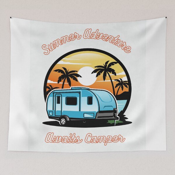 Item preview, Summer Adventure Awaits Camper designed and sold by formylovelydog.