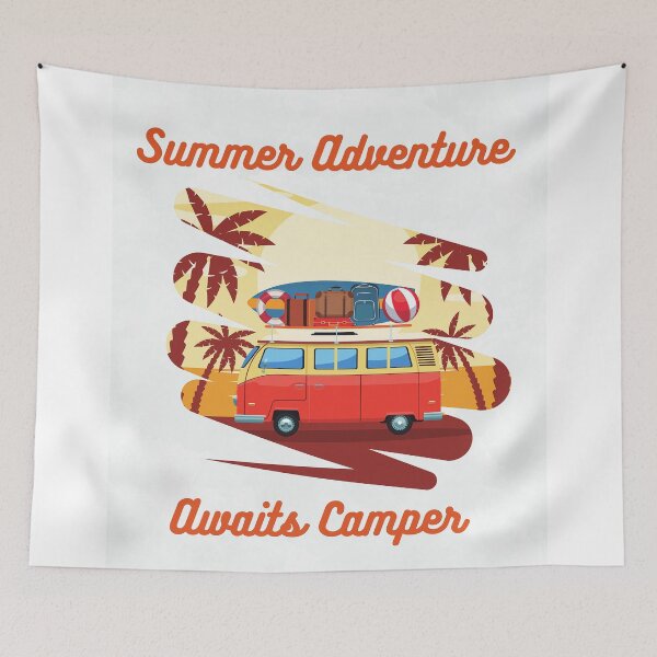 Item preview, Summer Adventure Awaits Camper designed and sold by formylovelydog.