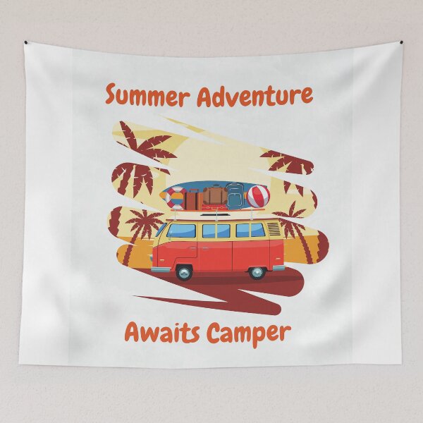 Item preview, Summer Adventure Awaits Camper designed and sold by formylovelydog.