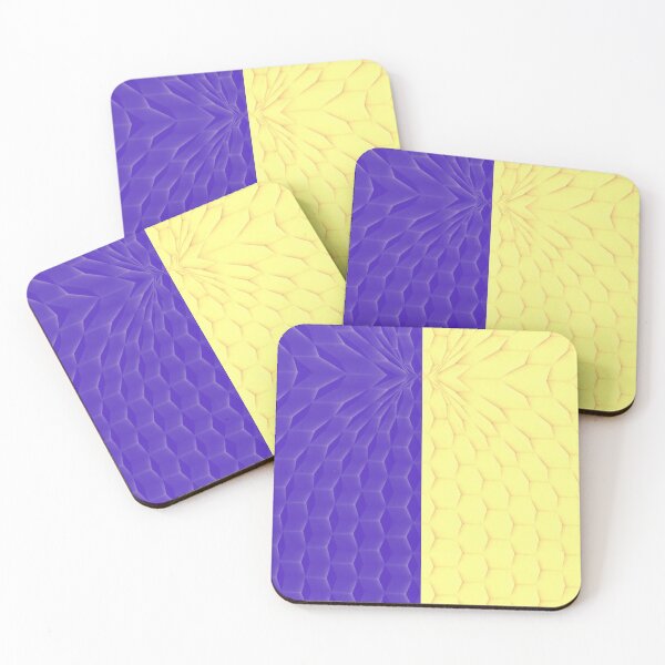 Item preview, This way to Gold and purple Geometric Tiles  designed and sold by SpArtk.