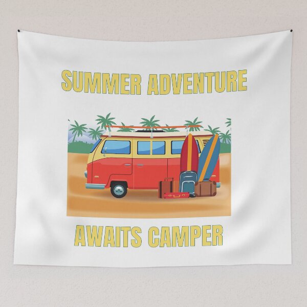 Item preview, Summer Adventure Awaits Camper designed and sold by formylovelydog.