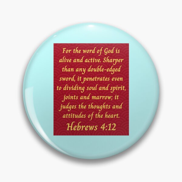 Item preview, Bible Verse Hebrews 4:12 designed and sold by Prayingwarrior.