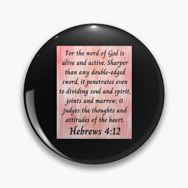 Item preview, Bible Verse Hebrews 4:12 designed and sold by Prayingwarrior.