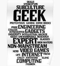 Geek (geeky, Nerd) Poster