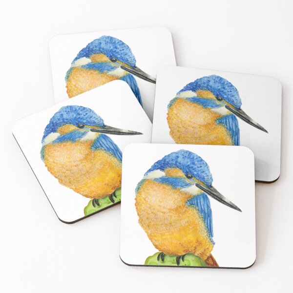 Item preview, Kingfisher on lotus designed and sold by PetitMartin.