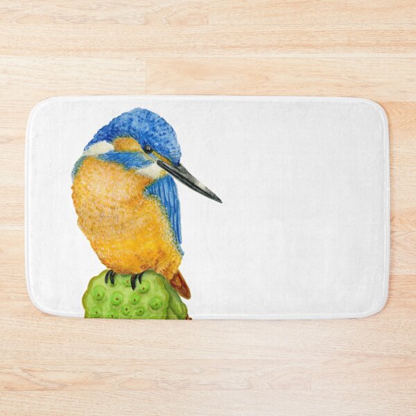 Item preview, Kingfisher on lotus designed and sold by PetitMartin.
