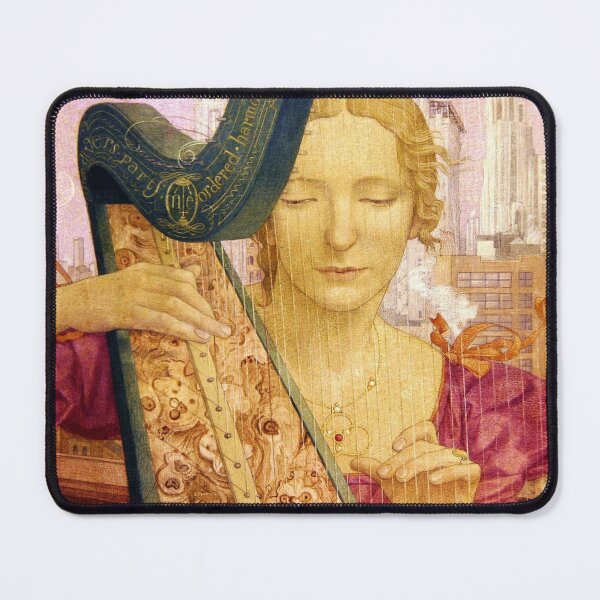 Item preview, The Harpist by Maxwell Armfield - Vintage Art designed and sold by RickE.