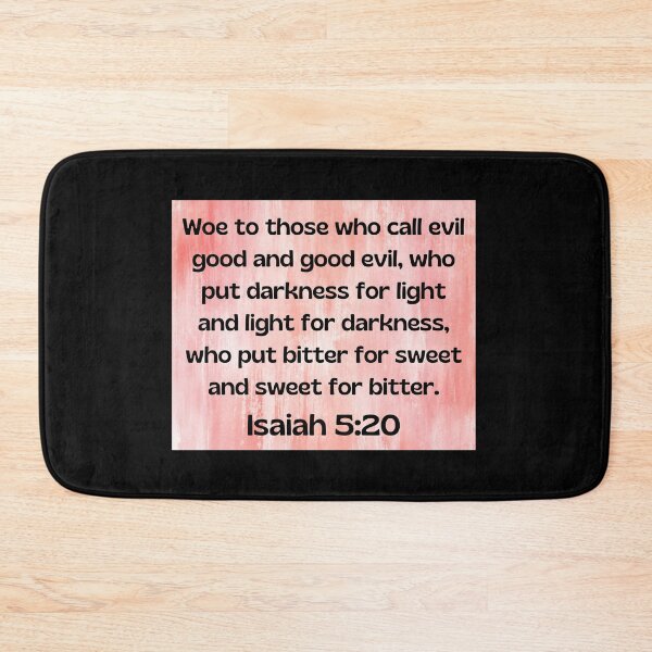 Item preview, Bible Verse Isaiah 5:20 designed and sold by Prayingwarrior.