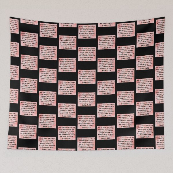 Item preview, Bible Verse Isaiah 5:20 designed and sold by Prayingwarrior.