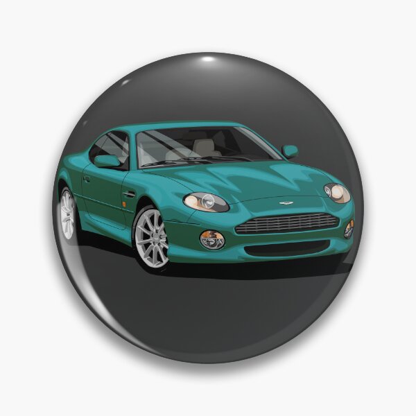 Item preview, Illustration green Aston Martin db7 coupe pop art artwork designed and sold by SketchNinja.