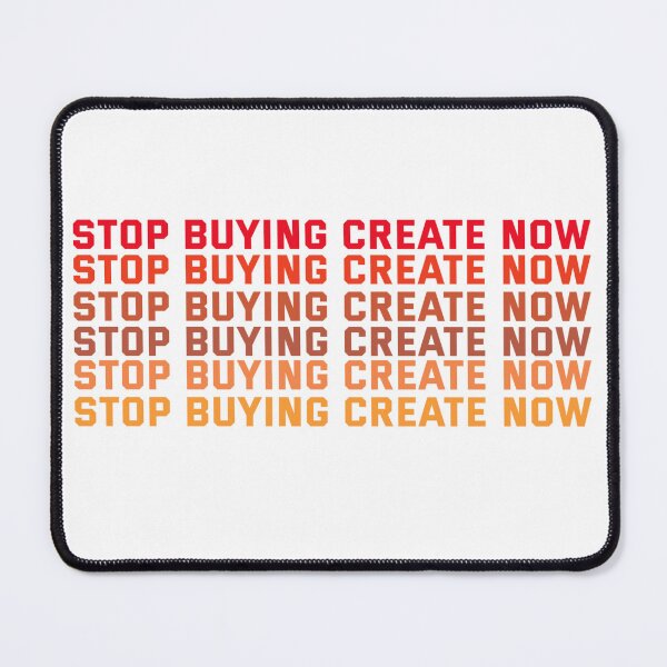 Item preview, anti consumerism designed and sold by Neylou-Art.