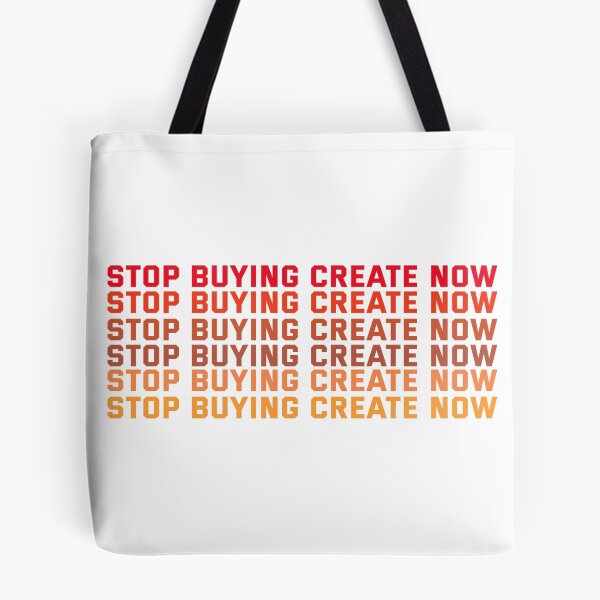 Item preview, anti consumerism designed and sold by Neylou-Art.