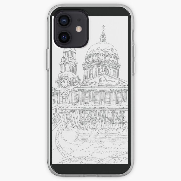 Snow in london iPhone Soft Case